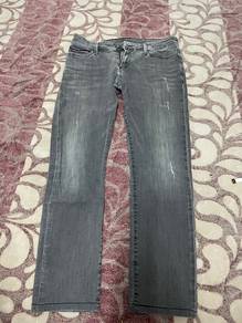 silver jeans