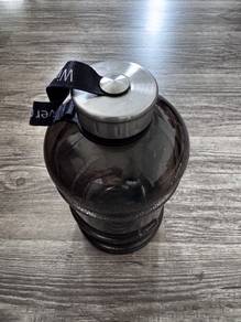 2L Black Water Bottle with Handle