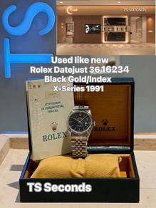 Rolex Datejust 36mm 16234 X-series 1991 Black Dial