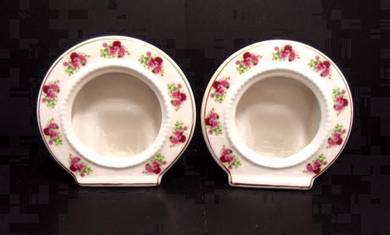 Roses Ceramic Deco Items - Set of 2