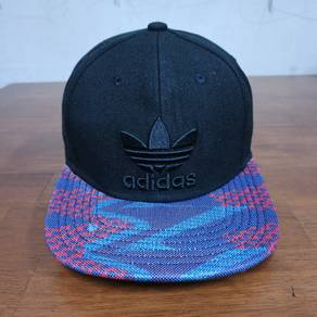 Adidas Trefoil Snapback Black Cap Patterned Brim