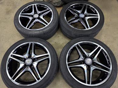 Rim second 18 ori mercedes amg siap tayar a200 c20