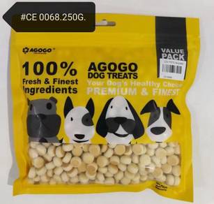 Agogo Dog Milky Mini Bun Biscuits 250gram Snack