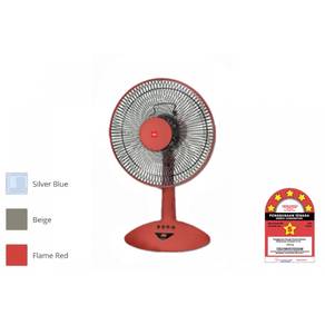 KDK 12" Table Fan KB304FL FLAME RED