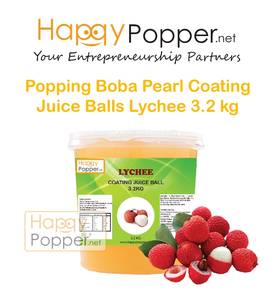 Popping Boba Pearl Coating Juice Ball Lychee 3.2kg