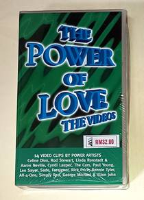 THE POWER OF LOVE THE VIDEOS VHS VIDEOTAPE Stereo