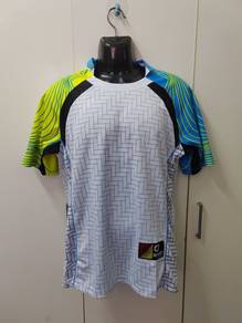ITEM BARU_Jersi Ragbi ARORA size L White_Light Blu