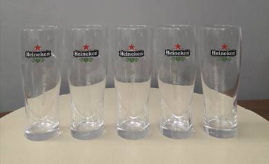 Heineken tall beer glass 5