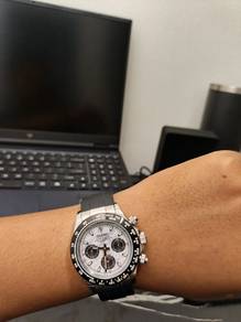 Seiko mod Daytona meteorite grey dial 