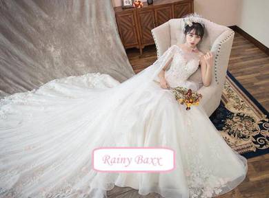White wedding bridal prom gown dress RB0528