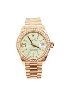 Rolex Datejust 28 Linden Green Diamond IX Bezel 27