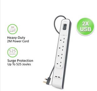 Belkin BSV401 sa2M 4-Outlets 2M Surge Protection