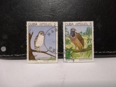 1975 Cuba Stamps Birds