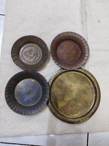 old brass plate