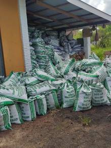 Sekam bakar guni besar min 20bag hantar terus