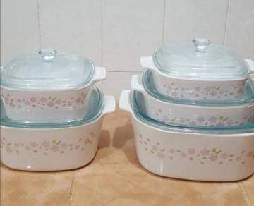 Mangkuk corningware sakura casserole bowl 5