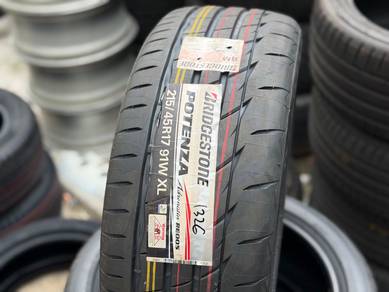 Tayar Baru 215 45 17 Bridgestone Potenza RE005 Tha