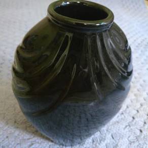 Collectible & functional Clay Black Vase/ Showcase