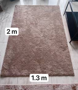 Fluffy Shaggy Rug Brown 2m x 1.3m
