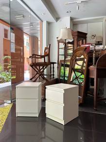 Ikea KULLEN bedside table drawers in WHITE