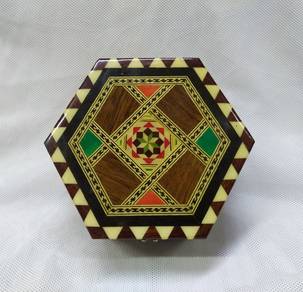 Recuerdo de Granada Spain Laguna Inlaid Wood Mosai