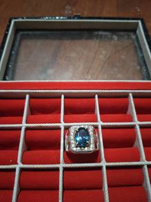 Cincin Silver London Blue Topaz