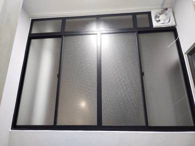 Tingkap Sliding Bilik Air (Aluminium&Kace)