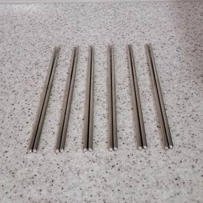 6 Sets Stainless Steel Chopsticks
