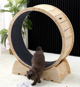 Pet Treadmill Cat Rattan Running Run Wheel Kucing