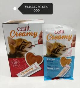 12Pcs Catit Lickable Creamy Cat Treat Snack Kucing