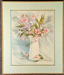 Silkscreen Reproduction Print - Petaled Memories