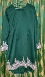 Baju kurung modern lace - XXL