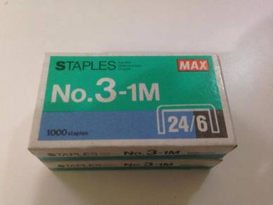 MAX Staples No.3-1M 1000staples 2 boxes