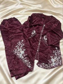 Baju Kurung Sulam Plus Size