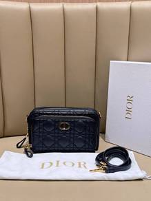 Christian Dior Caro Double Pouch With Strap