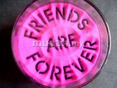 "Friends Are Forever" Reversible Sand Picture