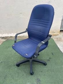 YC43E Kerusi Ofis Beroda Arm Chair w/wheel Fabric