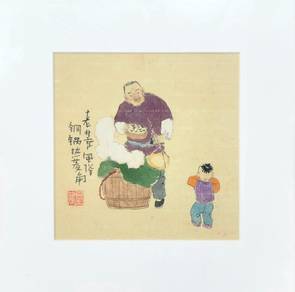 Old Beijing Street Food Copper Pot Ink painting