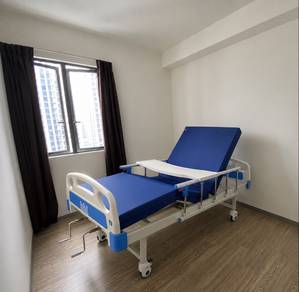 home hospital bed+pu mattress 10cm+dining table