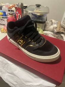 Ferragamo Beck Suede & Leather Sneaker