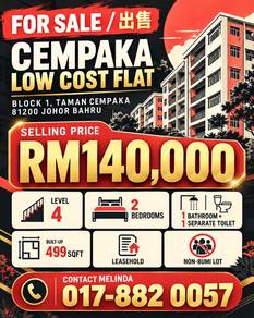 Flat For Sale in Taman Cempaka