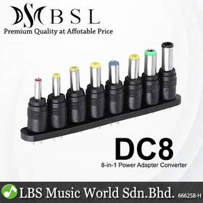 BSL DC8 8 in 1 Universal DC Jack Size Power Adapte