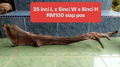kayu aquarium Aro body tipis & licin
