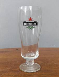 Vintage Heineken footed glass cup