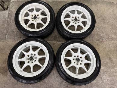 Rim wedsport tc05 16 inch tayar toyo tr1 bunga 80%