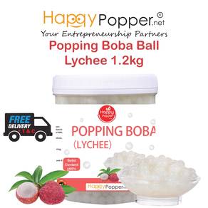 Popping Boba Pearl Coating Juice Ball 1.2kg Lychee