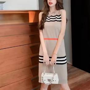 Summer Sleeveless Thin Hooded Midi Dress