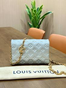 Louis Vuitton Pochette Coussin In Silver Lambskin