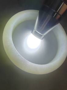 54.10mm Icy White Natural Burma Jadeite Bangle