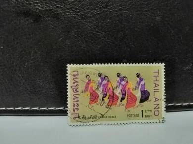 1969 Thailand Stamp Candle Dance Dancers